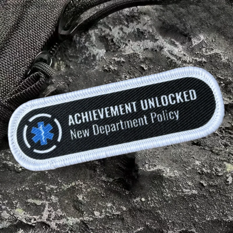 Achievement Unlocked Printed Patch Hook&Loop Patches on Clothes Military Morale Badge Armband Tactical Backpack Emblem Stickers