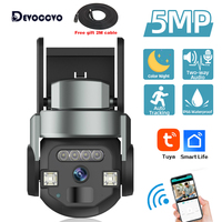 5MP Tuya Wifi Security IP Camera Outdoor Waterpoorf Auto Tracking Wireless CCTV PTZ Dome Camera Video Surveillance Smart Life