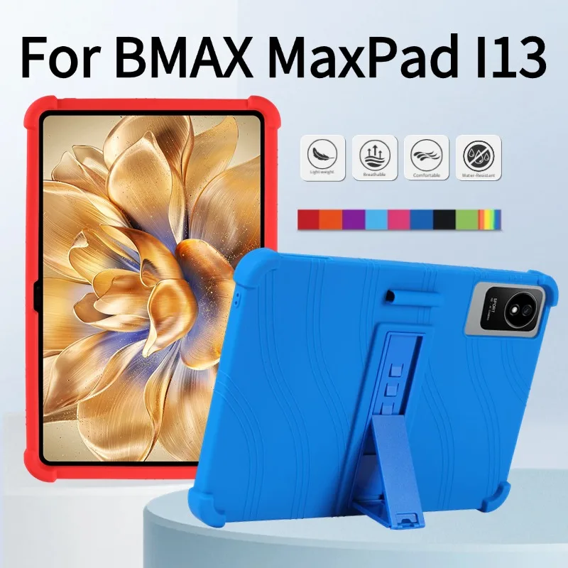 

For BMAX MaxPad I13 Tablets 13.3"Case Shockproof Airbags Soft Silicone MaxPad I13 Ajustable Stand Cover