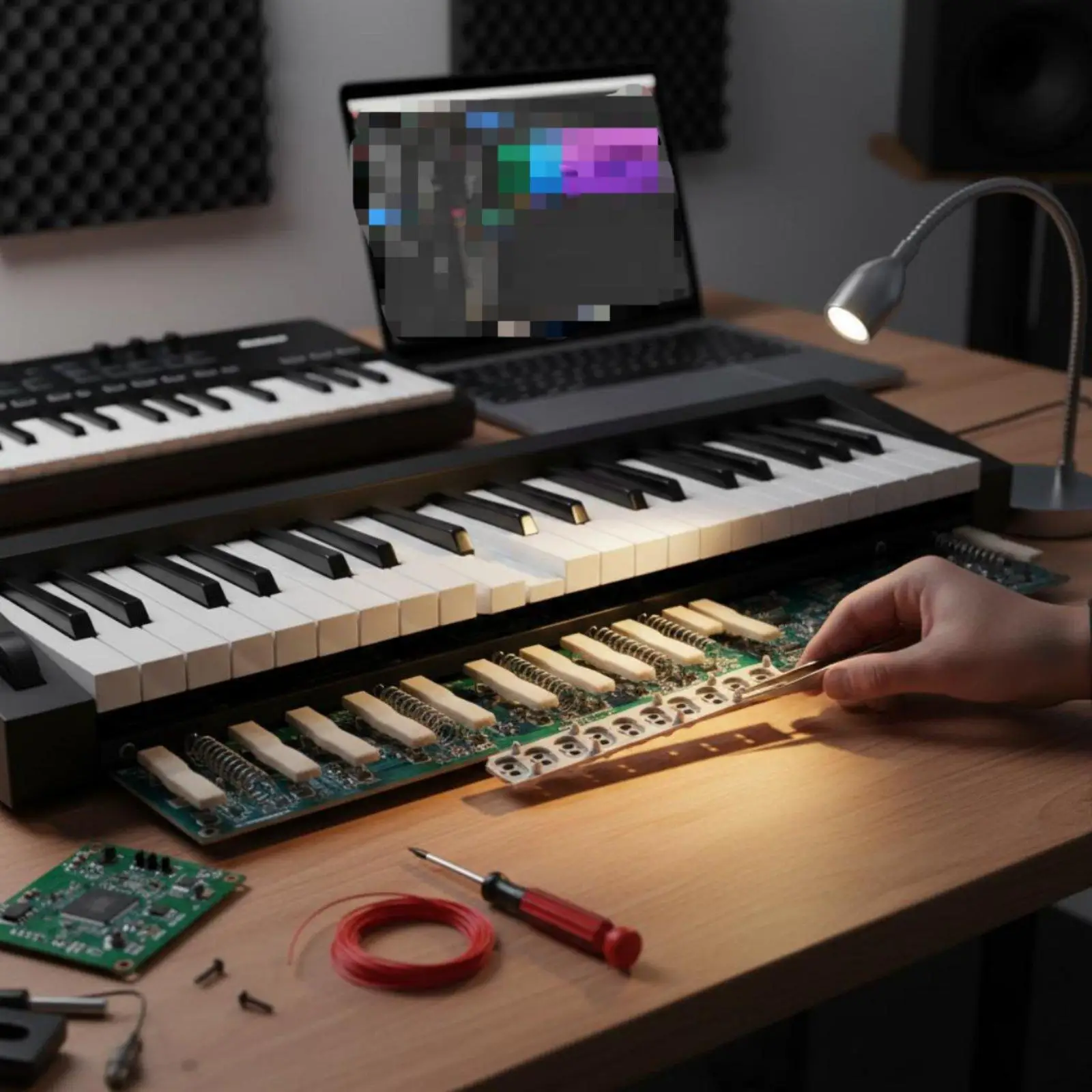 High Sensitivity Rubber Conductive Pad Instrument Keyboard Accessory for Digital Piano Electronic Keybed Repair