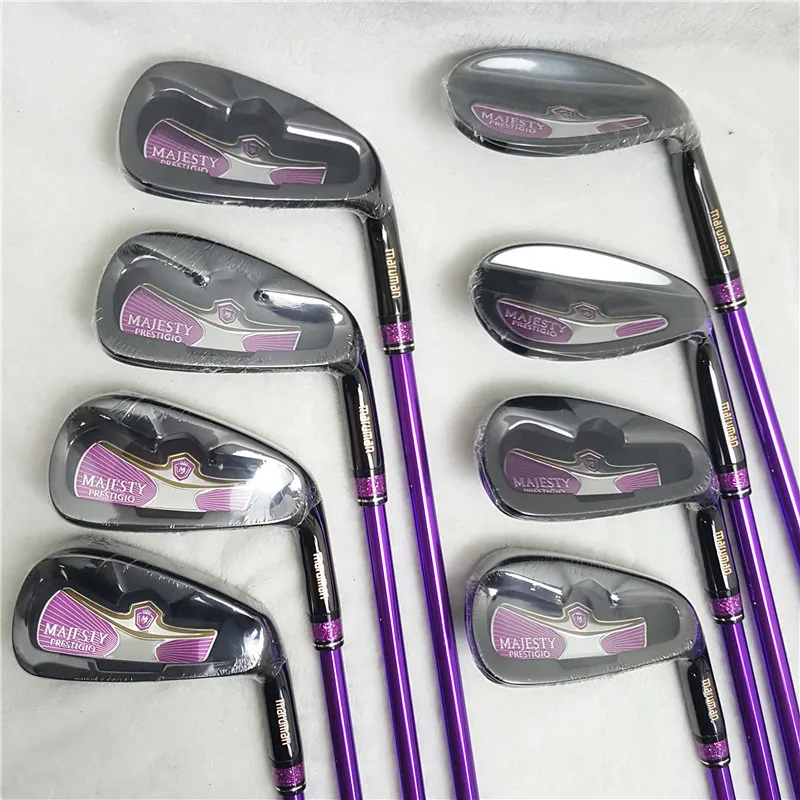 Kompletny zestaw kijów golfowych dla kobiet Majest-9th Golf Driver+Woods+Iron+Putter/12Pcs z grafitową osłoną główki wału