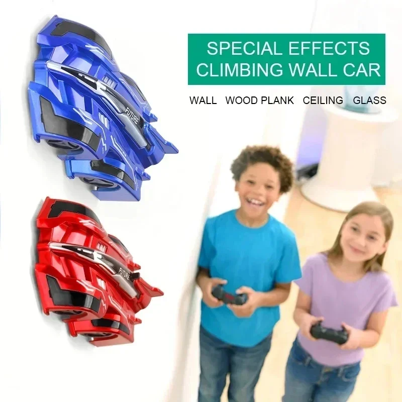 Remote Control Car Electric Wall Climbing Car Can Drive on the Wall RC Racing Car 360° Rotat Drift Stunt Toys Boy Christmas Gift