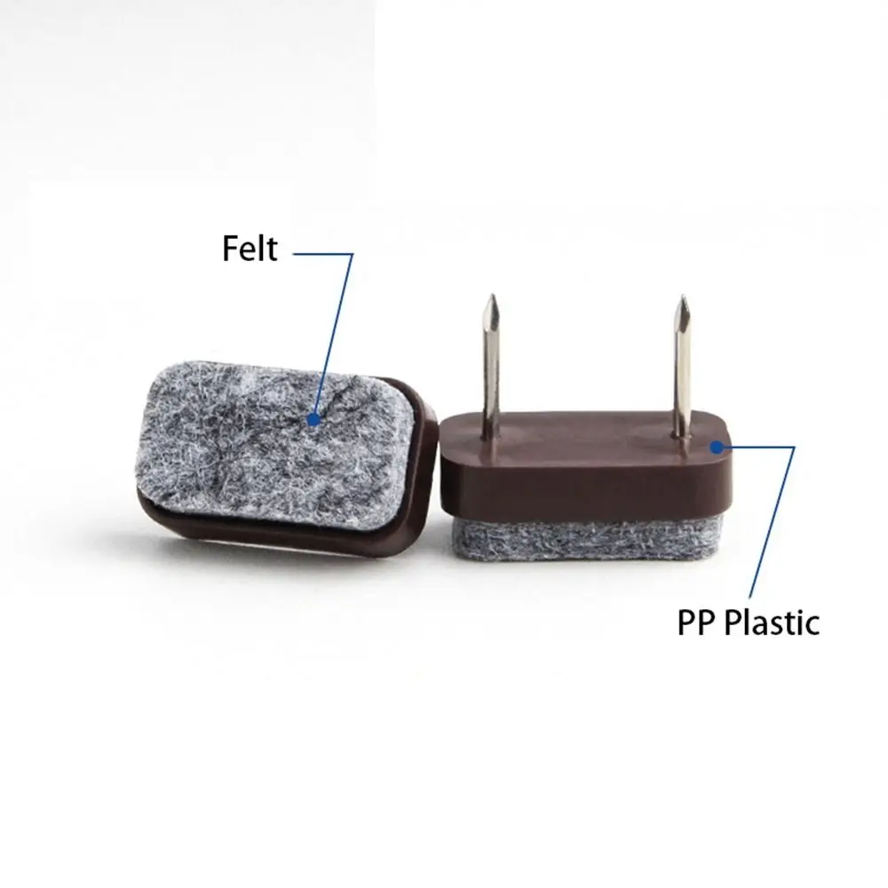 10 Buah/Set Bantalan Felt DIY Tahan Lama Anti-selip Tebal Kaki Sofa Pelindung Lantai Anti Gores Plastik Tahan Kelembaban