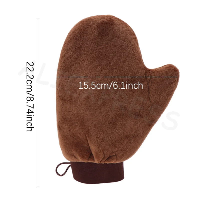 Cream Lotion Mousse Body Cleaning Glove Self Tanner 1Pcs Finger Glove Reusable Body Self Tan Glove Applicator Tanning Gloves