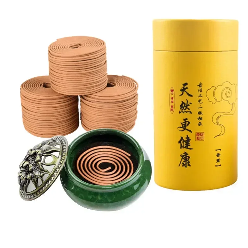 

120 Plate Natural Sandalwood Agarwood Coil Incense Aromatherapy Buddha Yoga Incense Indoor Smell Burning Home Fragrance