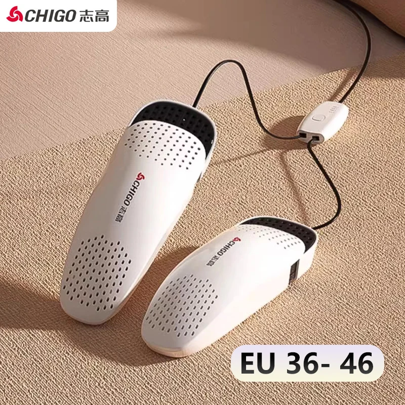 CHIGO электрическая сушилка для обуви EU36-46, размер PTC, нагрев, дезодорация при постоянной температуре, сушилка для обуви для взрослых