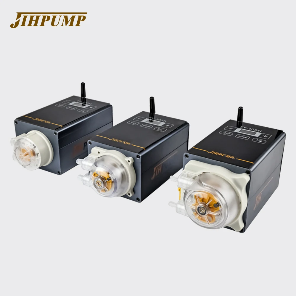 JIHPUMP KY-300EL 110V 220v Stepper Motor Liquid Dosing High Precision Peristaltic Pump 12V 24V