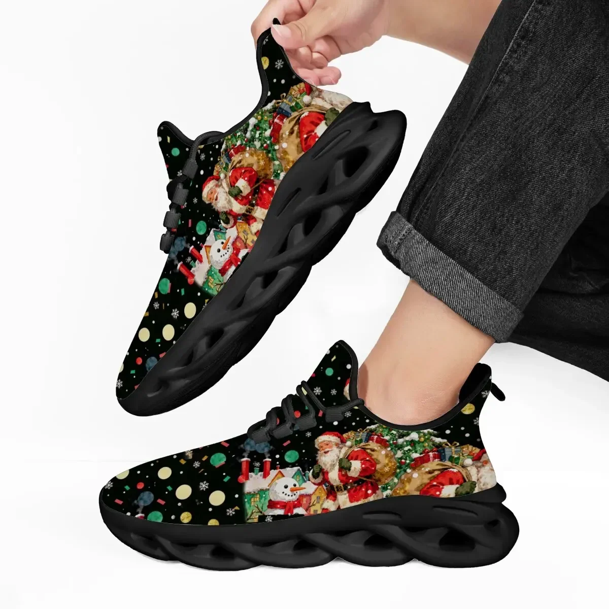 

Men's Shoes Anti Slip Outdoor Christmas Slip On Sneakers Lightweight Walking Shoes Casual Sports Athletic Footwear for Men