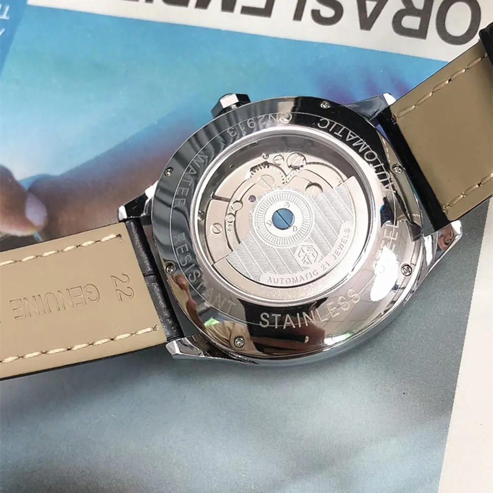 Luxury tourbillon watch men's self-winding mechanical watch top brand business watch multifunction clock Caseno