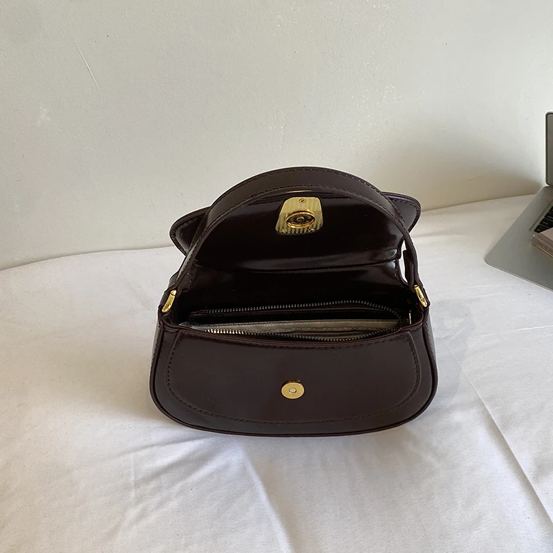 Luxus Designer Hobos Handtasche Frauen Kleine Achselhöhle Tasche Vintage Kupplung Geldbörse Pu Flap Schulter Taschen Für Damen Khaki Umhängetaschen – Detail 11