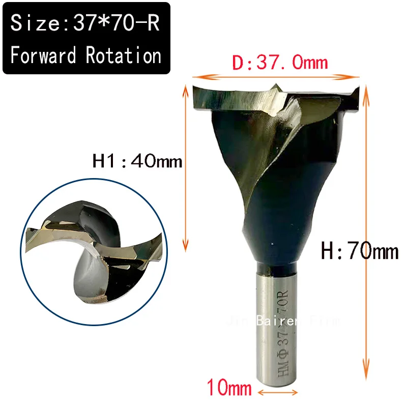 High Quality 2-Flute Spiral Split Carbide Wood Drill Bit, Large Spiral Chip Removal, Anti-Chipping Sharp Woodworking Bit