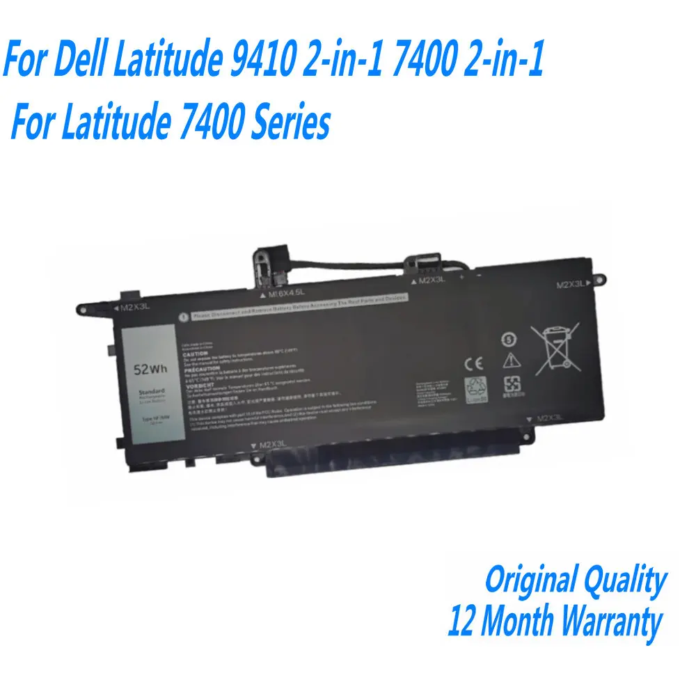 

NF2MW Laptop Battery For Dell Latitude 9410 2-in-1 7400 2-in-1 For Latitude 7400 Series 02K0CK 0C76H7 0CHWV6 11P1P 41M98