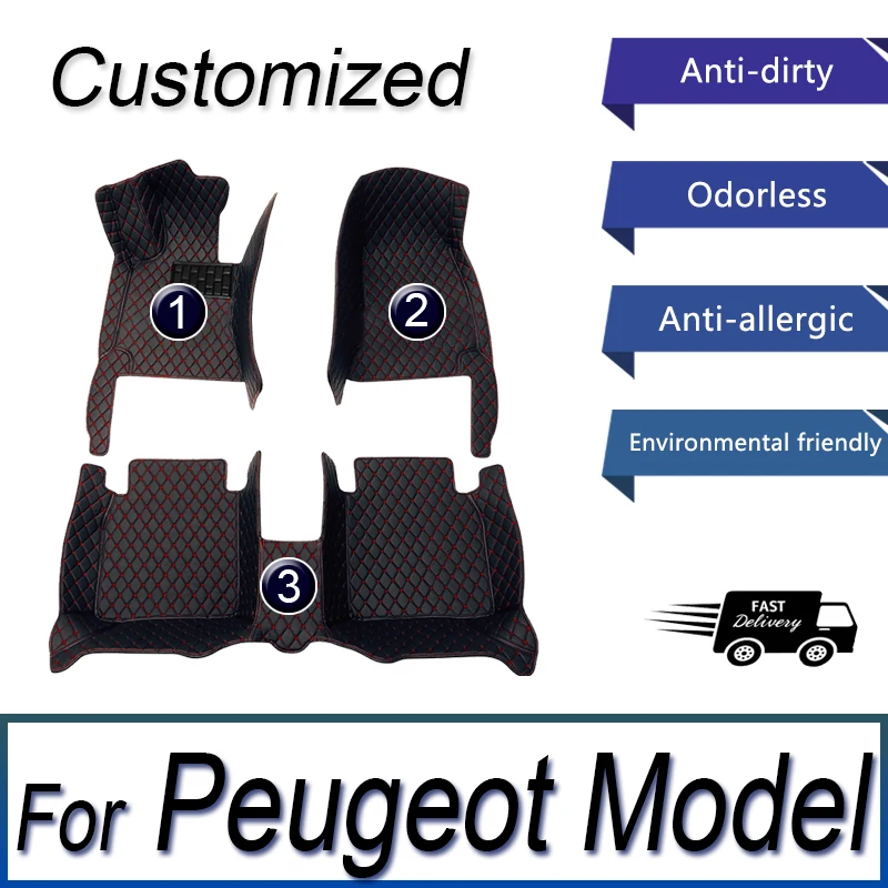 

Car Floor Mats For Peugeot 508SW 3008 308 T9 308 307 206 408 206CC 5008 208 A9 2008 E-208 308CC 407 Car Accessories 2022 2023