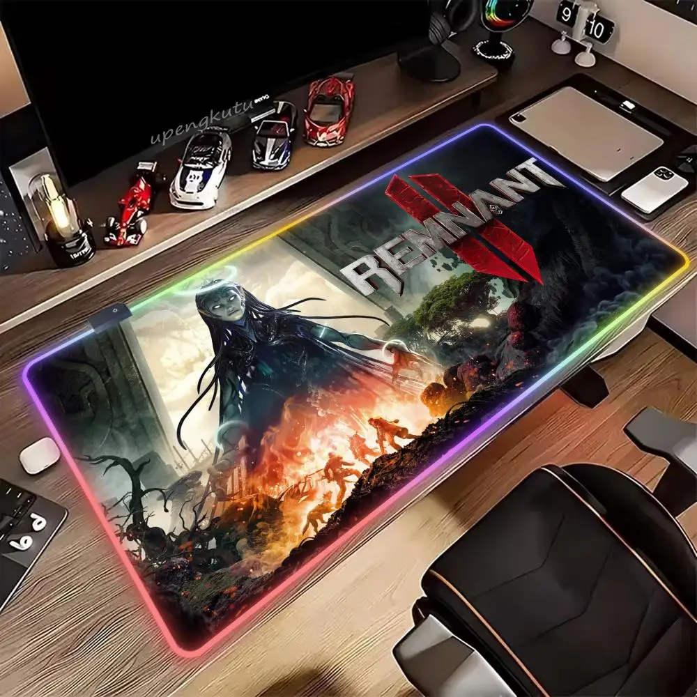 

R_REMNANT II Mousepad Computer New XXL RGB MousePads Keyboard LED Pad Mouse Mat Gamer Soft Office Carpet Table Mat Desktop