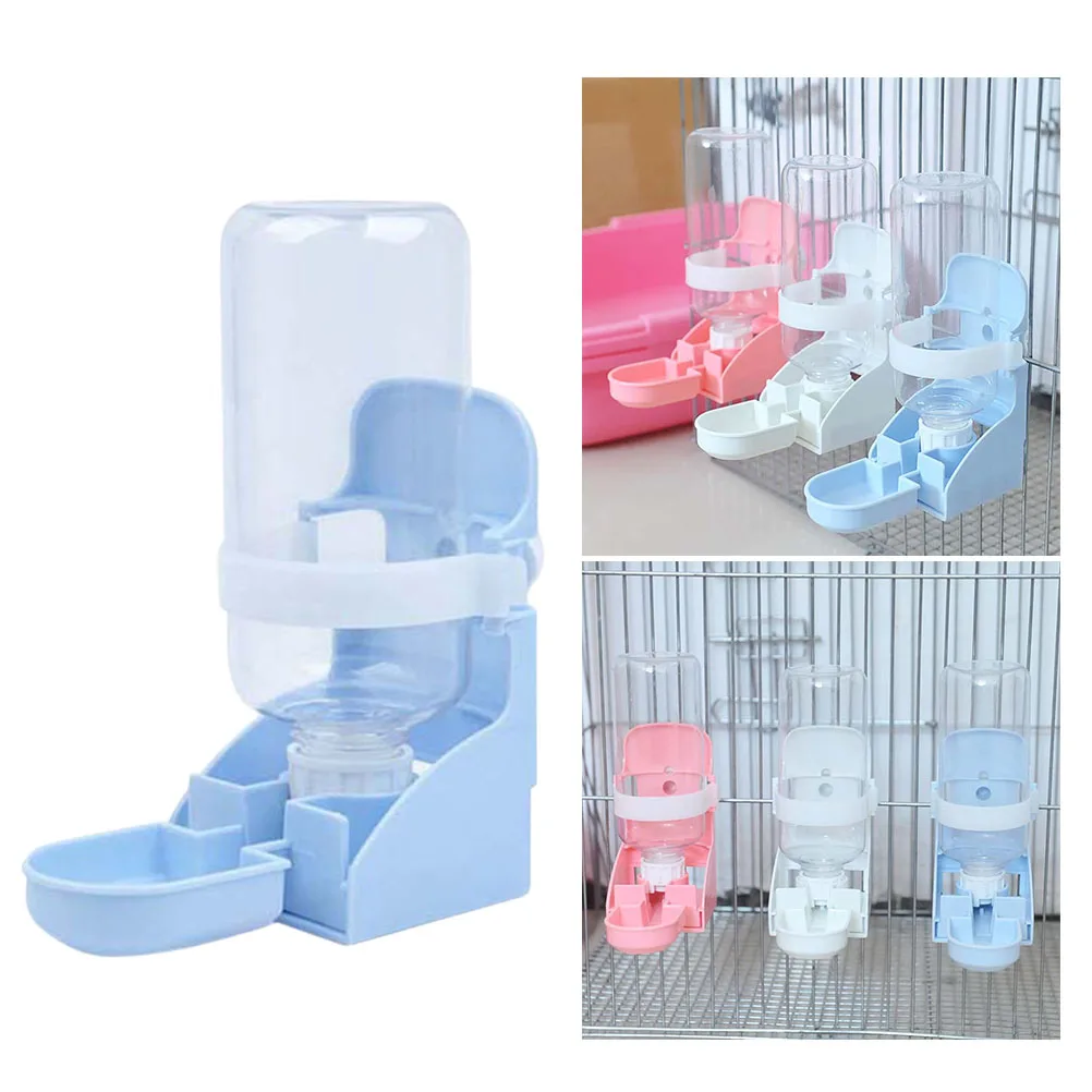 

Automatic Pet Water Feeder Hanging Cage Drinking Bowl For Cat Dog Pigeon Blue Unique Design Smooth Surface High-Density Safe