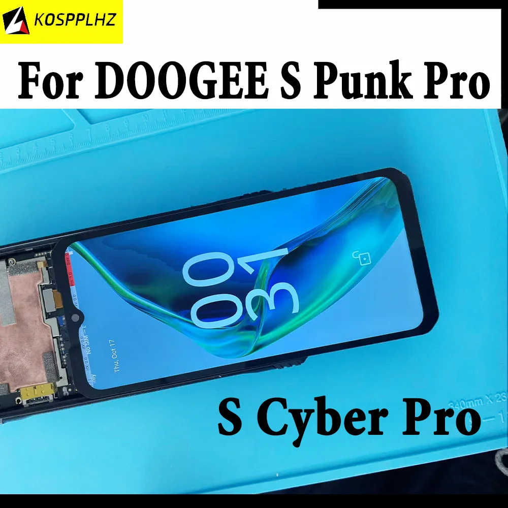 

KOSPPLHZ Original Color Accuracy Display For DOOGEE S Cyber Pro LCD Display Replacement 6.6" 120Hz Screen For DOOGEE S PUNK Pro