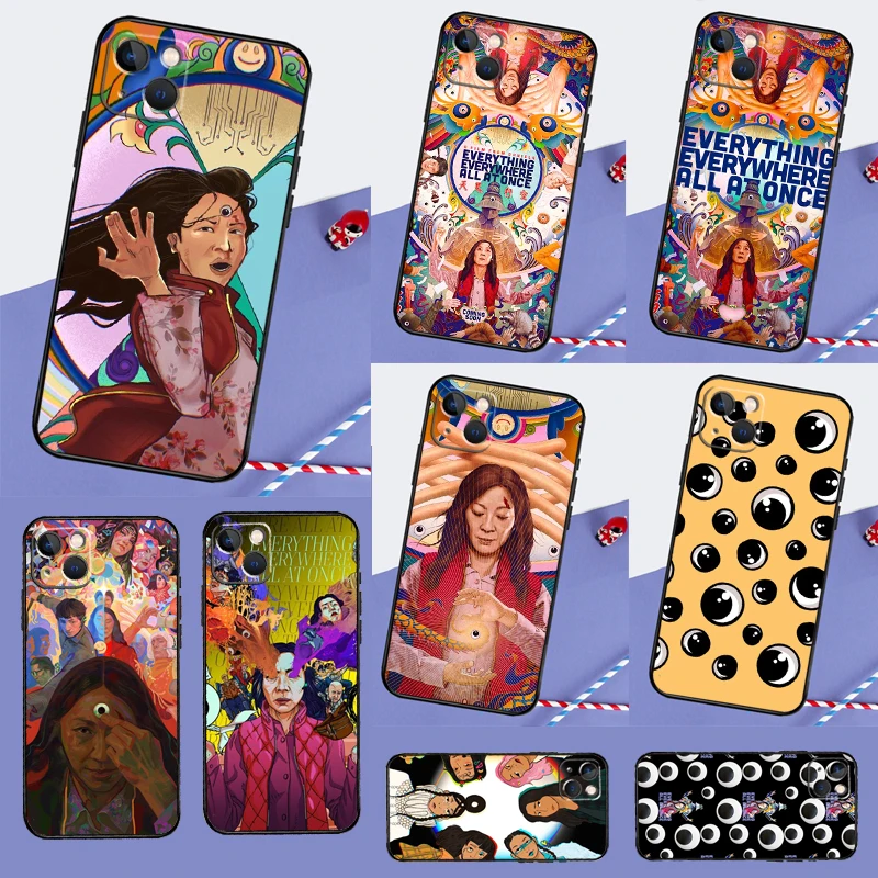 Everything Everywhere All at Once Case For iPhone 16 15 14 Pro Max 13 12 11 XR X XS Max 7 8 Plus 12 13 Mini Cover Capa