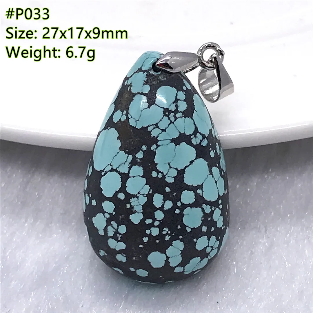 

Натуральный Зеленый Бирюзовый Ожерелье Подвеска Ювелирные Изделия Для Женщин Леди Мужчины Любовь Подарок Кристалл Серебряные Бусины Камень Рейки Драгоценный Камень AAAAA