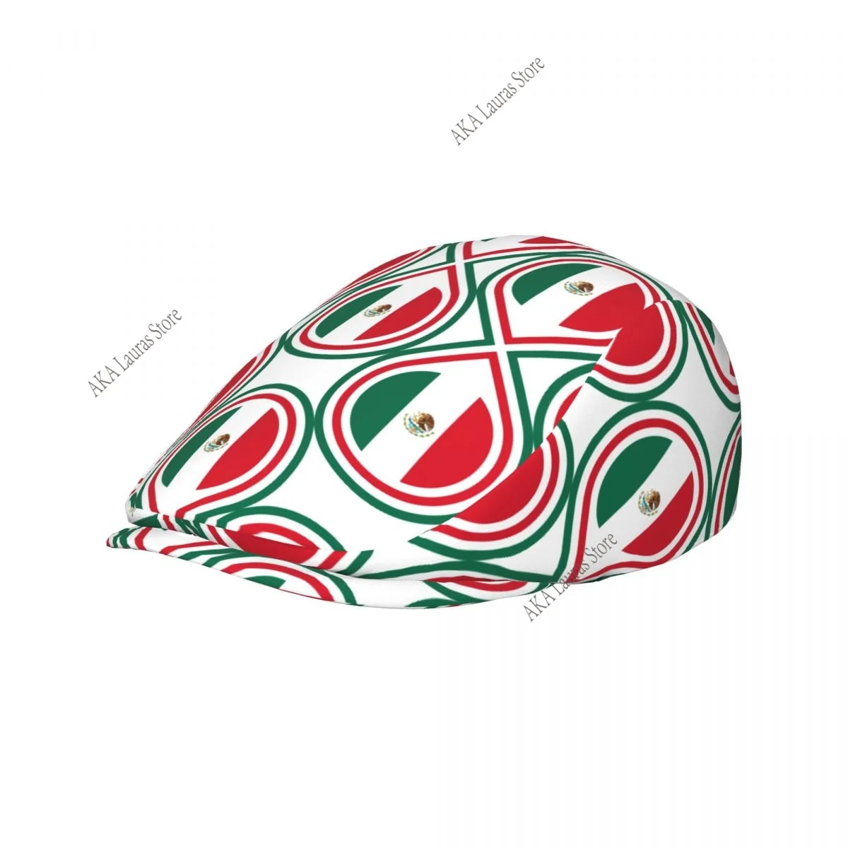 Newsboy Cap Peaky Octagonal Hat Vintage Casual Cap Mexico Flag Berets Visor Gatsby Flat Ivy Hat