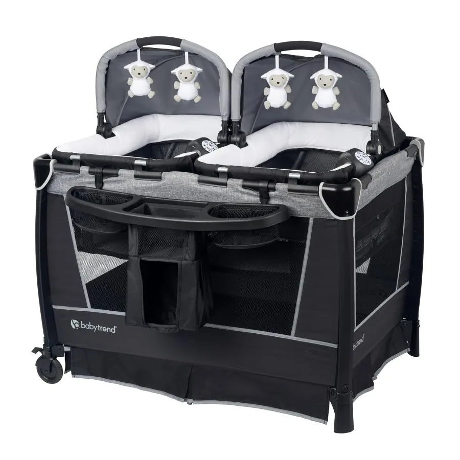 Centro della scuola ritiro con due vaschette Rock A Bye rimovibili, organizer per fasciatoio e centro musicale con cantiera notturna