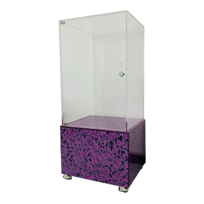 Acrylic display cabinet High-end valuables collection Dust-proof and ash-proof display box Figure display Movable cabinet