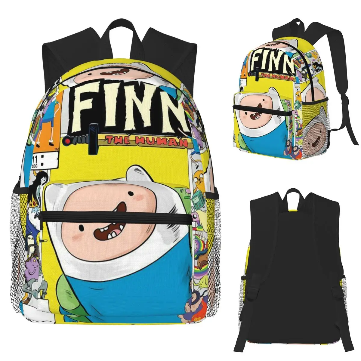

Adventures Time Cartoon Student Backpack School Bag Hiking Travel Daypack for Men Women Fashion Bookbag Shoulder Bags