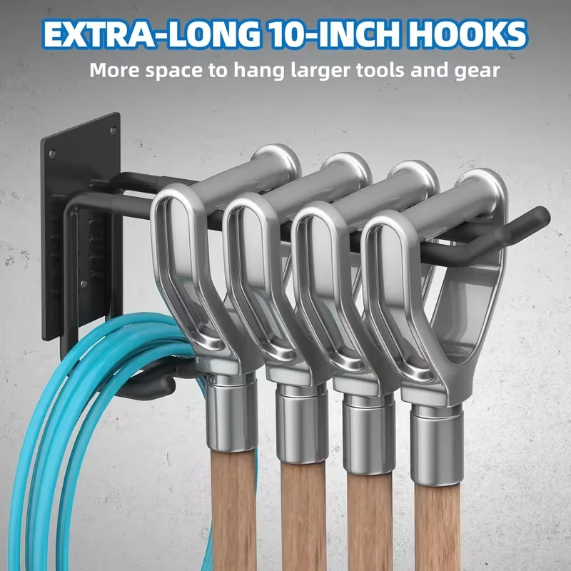 Tool Storage System Hooks Wall Holder Garage Storage Multi-Purposes Garden Tool Organizer For Warehouse Garage Wall Hook