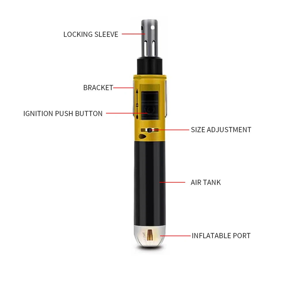 Na butan spawanie lutownice spawanie Pen Burner Blow Torch gaz lutownica Cordless butan narzędzie do tipsów Auto 10 w 1