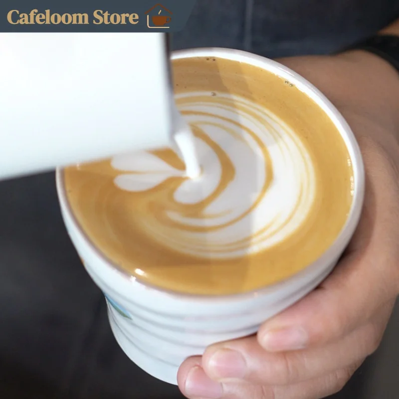 Airflow 600ml Milk Frothing Pitcher Stainless Steel Round Spout With Scale Coffee Latte Art Milk Cup For Coffee Bar Barista