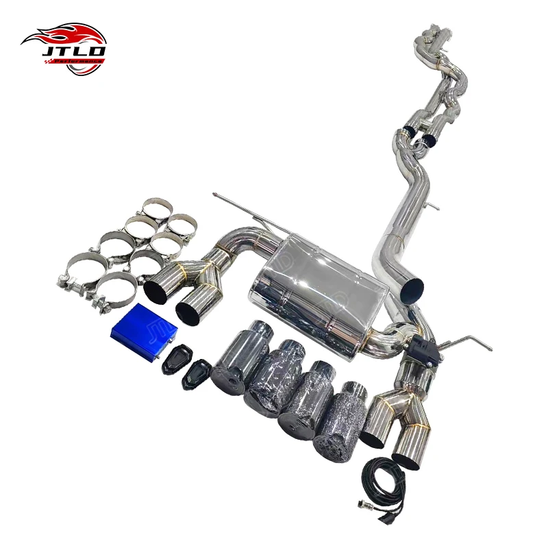 

JTLD For BMW F80 F82 F83 M3 M4 S55 3.0 2014-2019 Single Equal Length Midpipes Exhaust Valved Catback Escapes Exhaust System