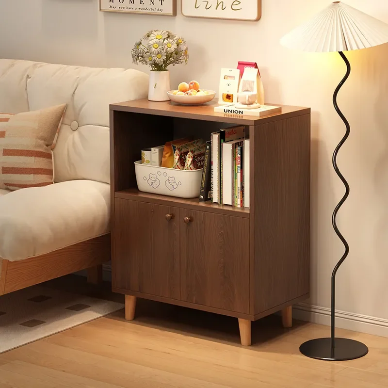for Tea Cabinet Locker Dining Side Cabinet Integrated Against Wall Small Size 30cm Narrow Side Cabinet Living Room Locker