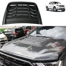 Black Bonnet Scoop Hood Vent Universal Front Engine Air Outlet Vent Cover Plastic Auto Hood Deflector Vent Cover Modified