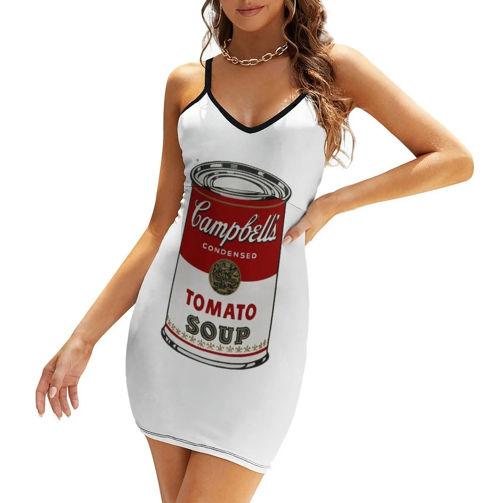 

Andy Warhol - Campbell’s Soup Tomato Soup Sling Dress Dress woman Dance dresses women dresses summer dresses womens 2025