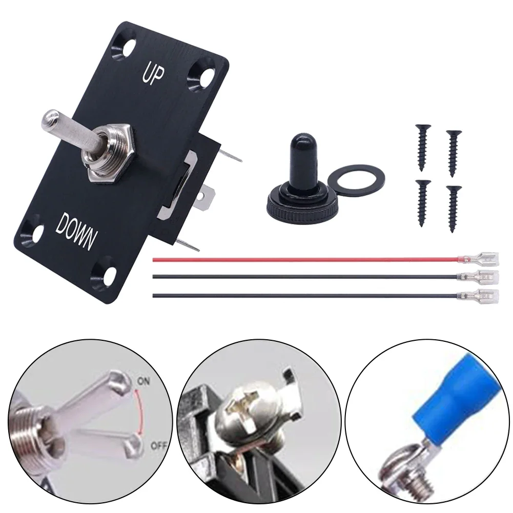 Momentary Reverse Polarity Switch 12V 30A Motor Control RV Switch Toggle Switch RV Switches Replacement Automobiles Parts