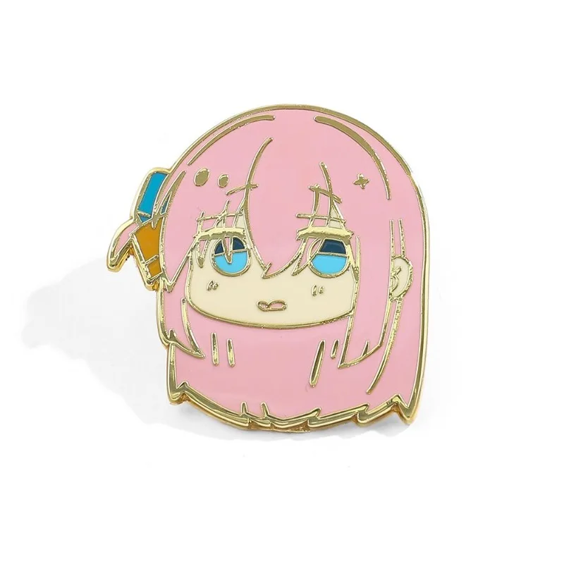 Neuer Bocchi the Rock! Gotoh Hitori/Ryo Yamada Ikuyo Kita Metall-Abzeichen mit hohem Farbwert, niedliche Cartoon-Brosche für Kleidung, Rucksack-Medaille – Detail 4