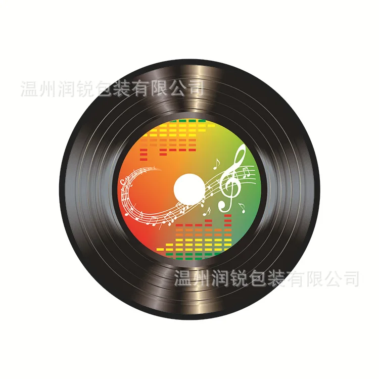 14.2cm Retro Vinyl Record Wall Sticker Self-Adhesive Music CD Decal for Bar Cafe Birthday Party Decor Removable Decorator view 4