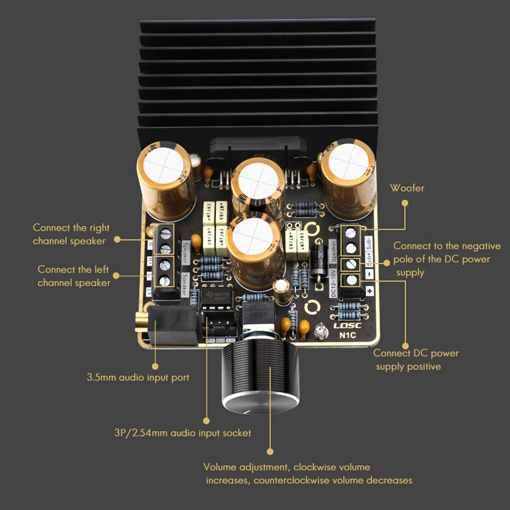 Lqsc TDA7850 2.1 Ch…