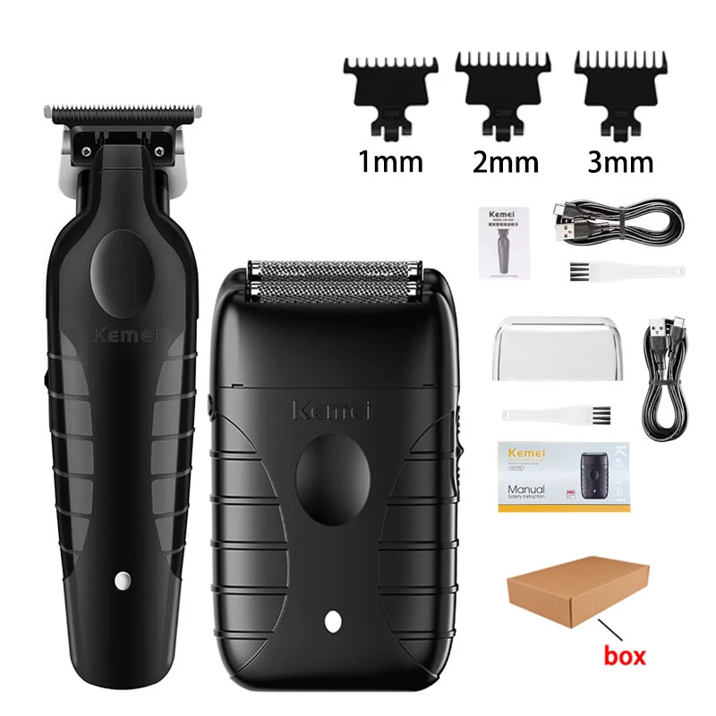Kemei Professionele Kapper Draadloze Elektrische Tondeuse USB Oplaadbare Trimmers Haar Snijmachine KM-809A KM-2299 KM-T95