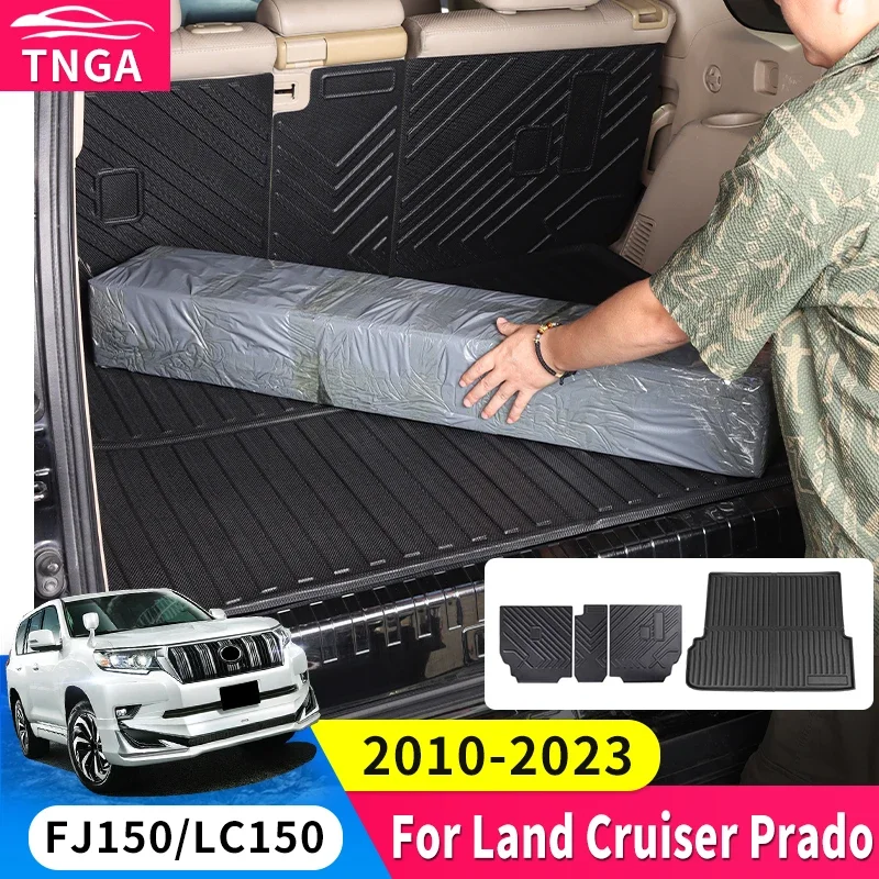 

For Land Cruiser Prado LC 150 2010-2023 J150 All-inclusive Trunk Mat Interior Upgrade Accessories TPE Seat back Pad Waterproof