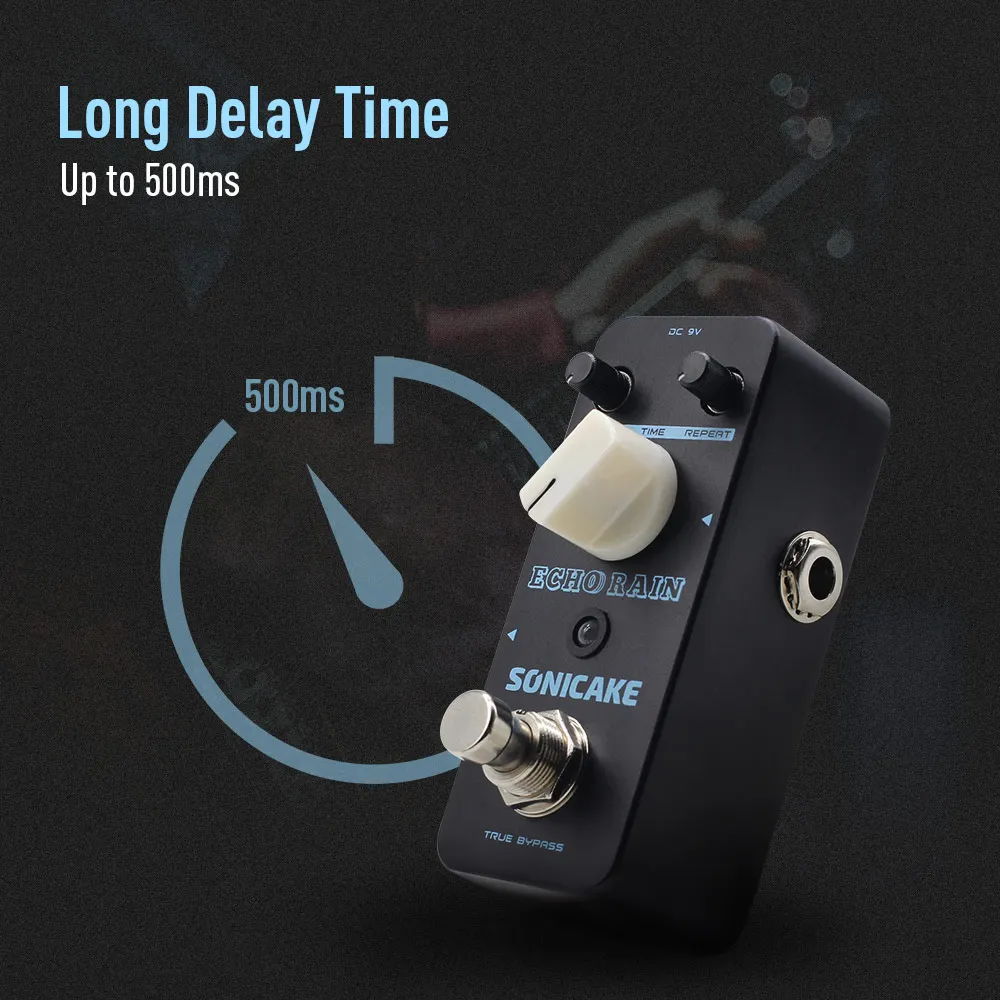 SONICAKE Echo Rain Local shipping from US Analog-Style Hybrid Digital Delay Guitar Effects Pedal QSS-03 - view 4