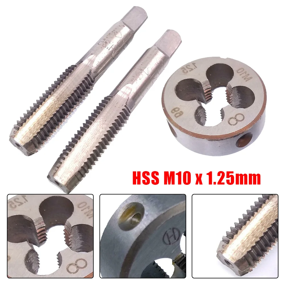 HSS M10 X 1.25mm Gwintownik stożkowy M10 X 1.25mm Gwint metryczny Gwint metryczny prawy Gwintownik metryczny Gwintownik wiertarski Gwintownik maszynowy