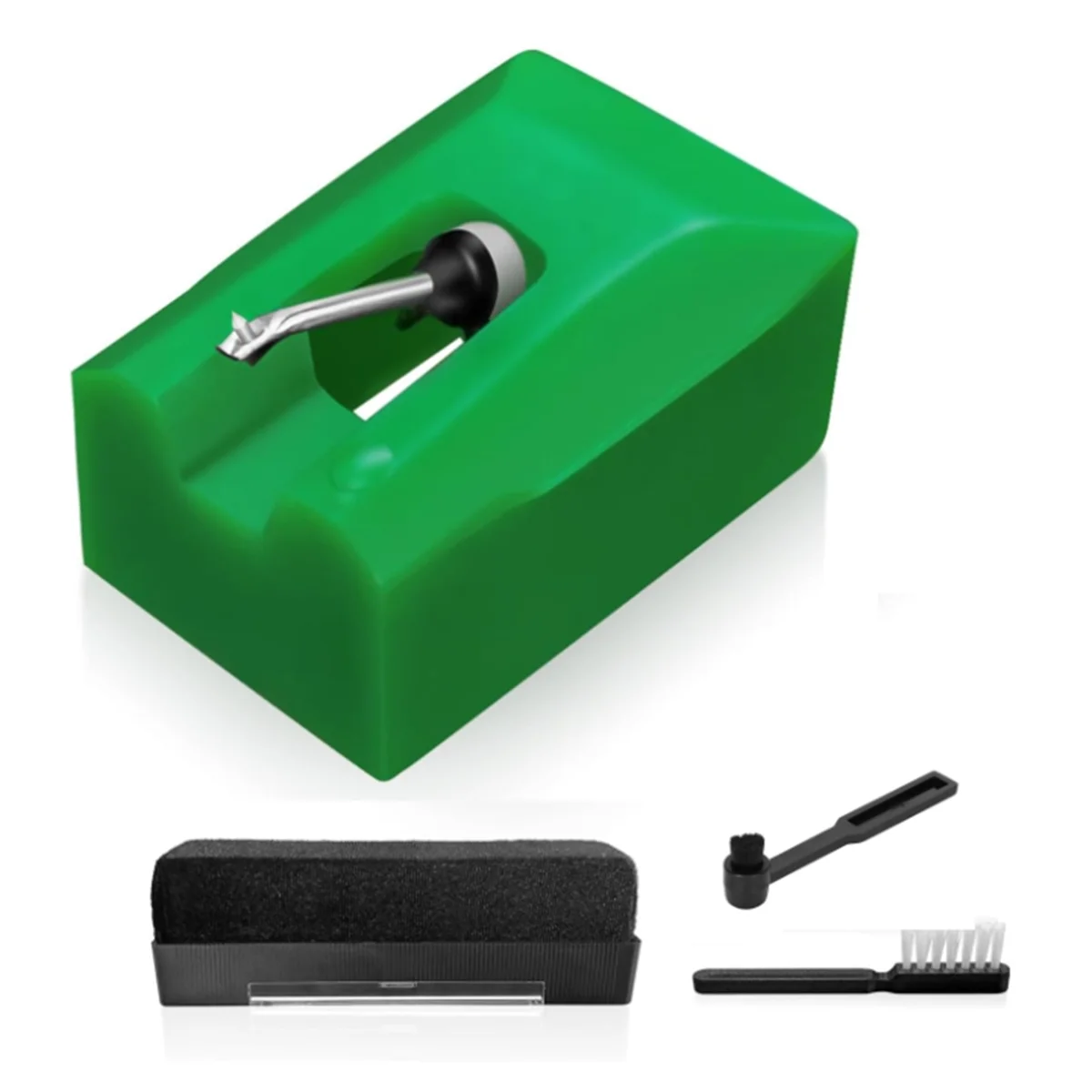 

A42T ATN95E Replacement Stylus for Audio-Technica AT-LP120-USB AT93 AT95 Turntable, Diamond Record Player Needles Green