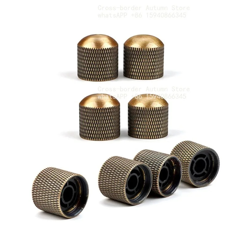 Suitable for bald fat bronze guitar knobs (non-porous) 4 packs, household accessories parts