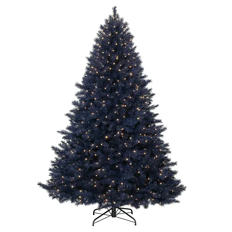 

Encrypt PVC Christmas tree artificial black Christmas tree with LED lights Christmas atmosphere decoration 0.6m-1.5m navidad