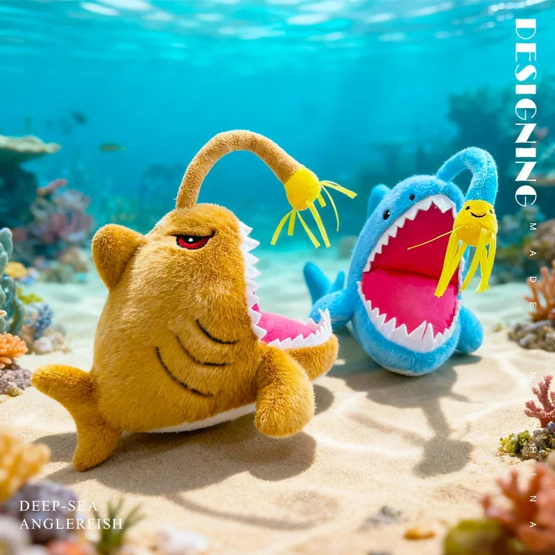 Aquarium Souvenir Simulatie Monniks Oceaan Dierenpop Realistische Lantaarn Vis Tropische Vissen Knuffel Verjaardagscadeau voor kinderen