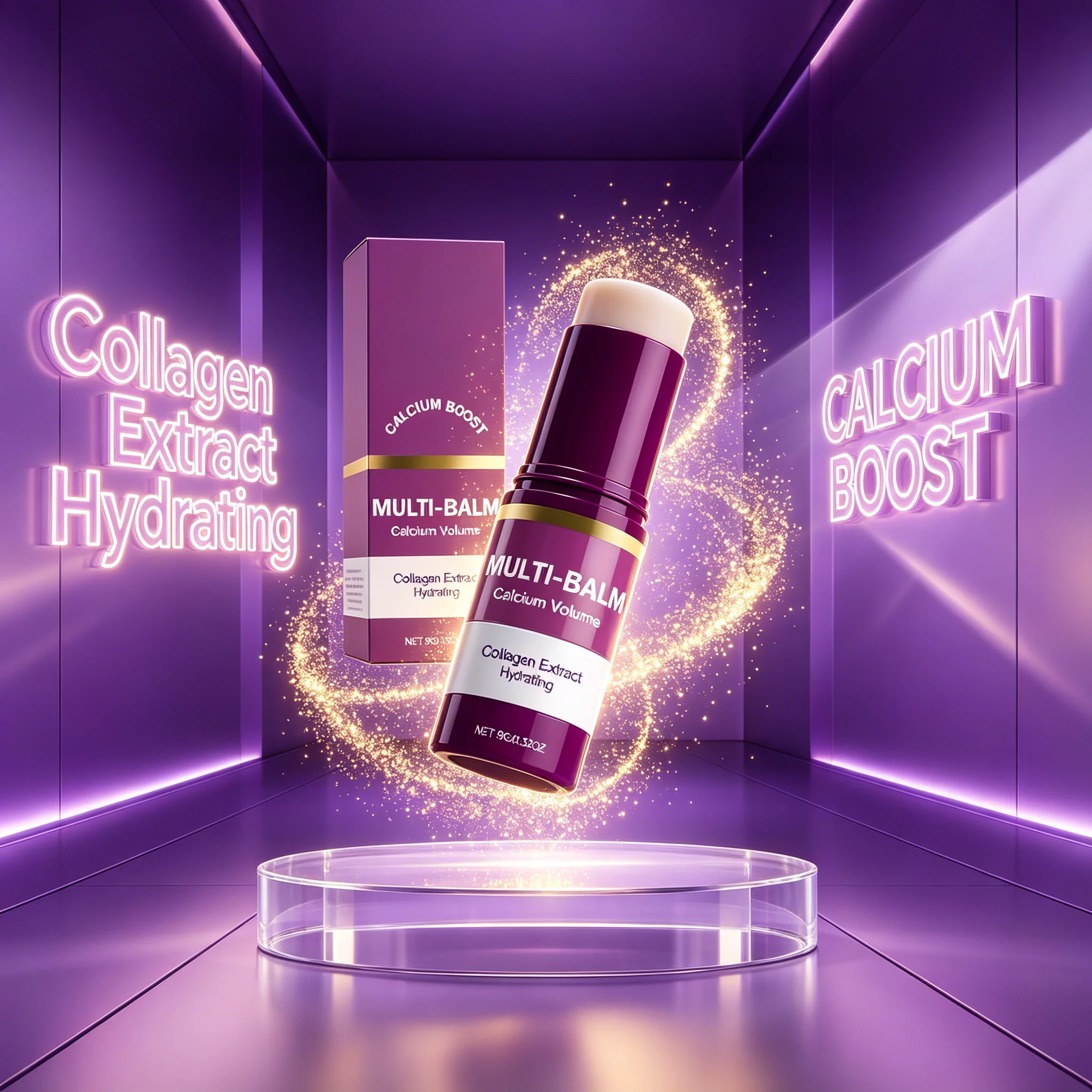 Calcium Enhances Collagen, Locks In Water, Moisturizes and Moisturizes the Stick for Daily Use in a Wide Range of Facial Areas