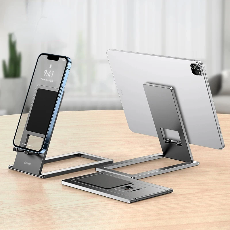 

Metal Phone Stand Foldable Holder for iPhone 16 15 14 13 Pro Max Cellphone Desktop Stand Mobile Phone Accessories Holder