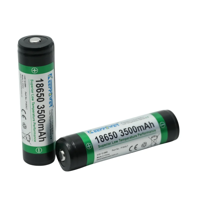 بطاريات Keeppower 18650 3500mAh P1835LT بطارية ليثيوم أيون قابلة لإعادة الشحن بدرجة حرارة منخفضة