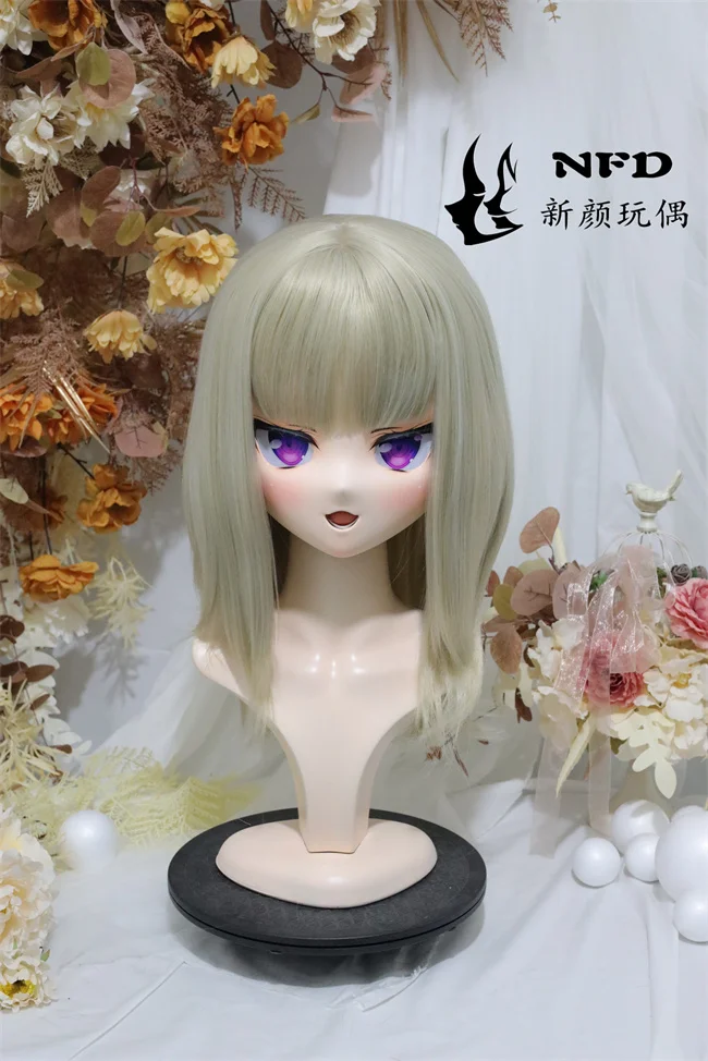 

(NFD43-11)Customize Full Head With Lock Crossdress Doll Female/Girl Japanese Anime Cartoon Character Kig Cosplay Kigurumi Mask