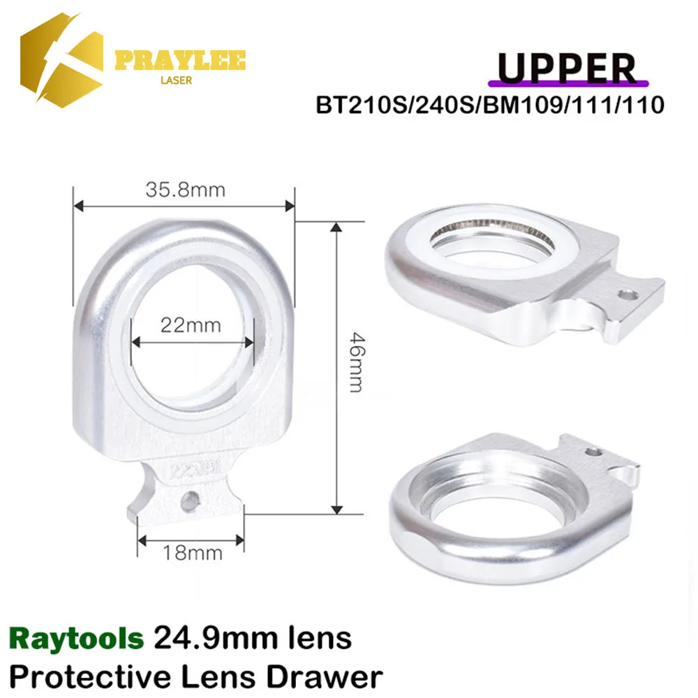 Imagem -05 - Praylee-proteção Windows Base Seat Fibra Cabeça de Corte Lente Assento Vidro Titular Raytools Original T240s Bm109 Bm111